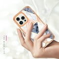 thumbnail image 3 of Allytechgroup for iPhone 17 Pro Max Case, 3 Layers Protection Slim Lightweight Shockproof Soft TPU & Hard Back Protective Bumper Cover Marble Shell, N, 3 of 9
