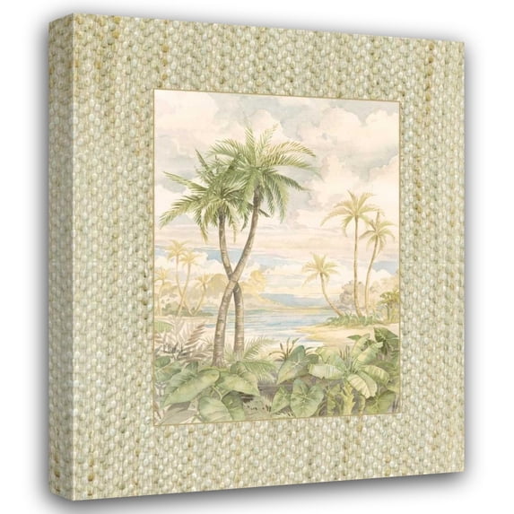 Paul Brent 36x44 Gallery Wrapped Canvas Wall Art Titled - Cabana Bay I