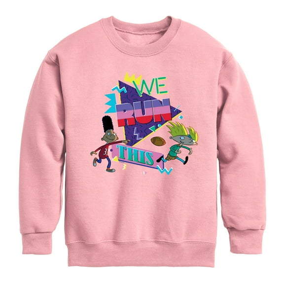 Hey Arnold! - Retro Arnold and Gerald - Toddler And Youth Crewneck Fleece Sweatshirt