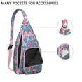 thumbnail image 2 of Sacred Geometry Sling Backpack - Spiritual Symbol Print Crossbody Bag, Fashionable Aesthetic for Students, 2 of 4