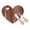 Brown, variant on 1 Set Heart Shaped Cheese Board & Knife Set - Wood Charcuterie Tray for Serving Cheese, Fruit, Dessert, Bread, Snacks | Reversible Wood Cutting Board with Stainless Steel Forks