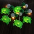 thumbnail image 3 of 1.65M 10 LED Crab Poms String Lights Battery Operated LED Fairy Green Crab Lights for Bedroom Children Room Birthday Beach Party Decoration, 3 of 15