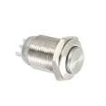 thumbnail image 4 of Interruptor de botón pulsador metálico momentáneo Unique Bargains 12mm de diámetro de montaje 1NO 1NC COM DC 30V 0.1A 23.5 x 16mm, 4 of 5