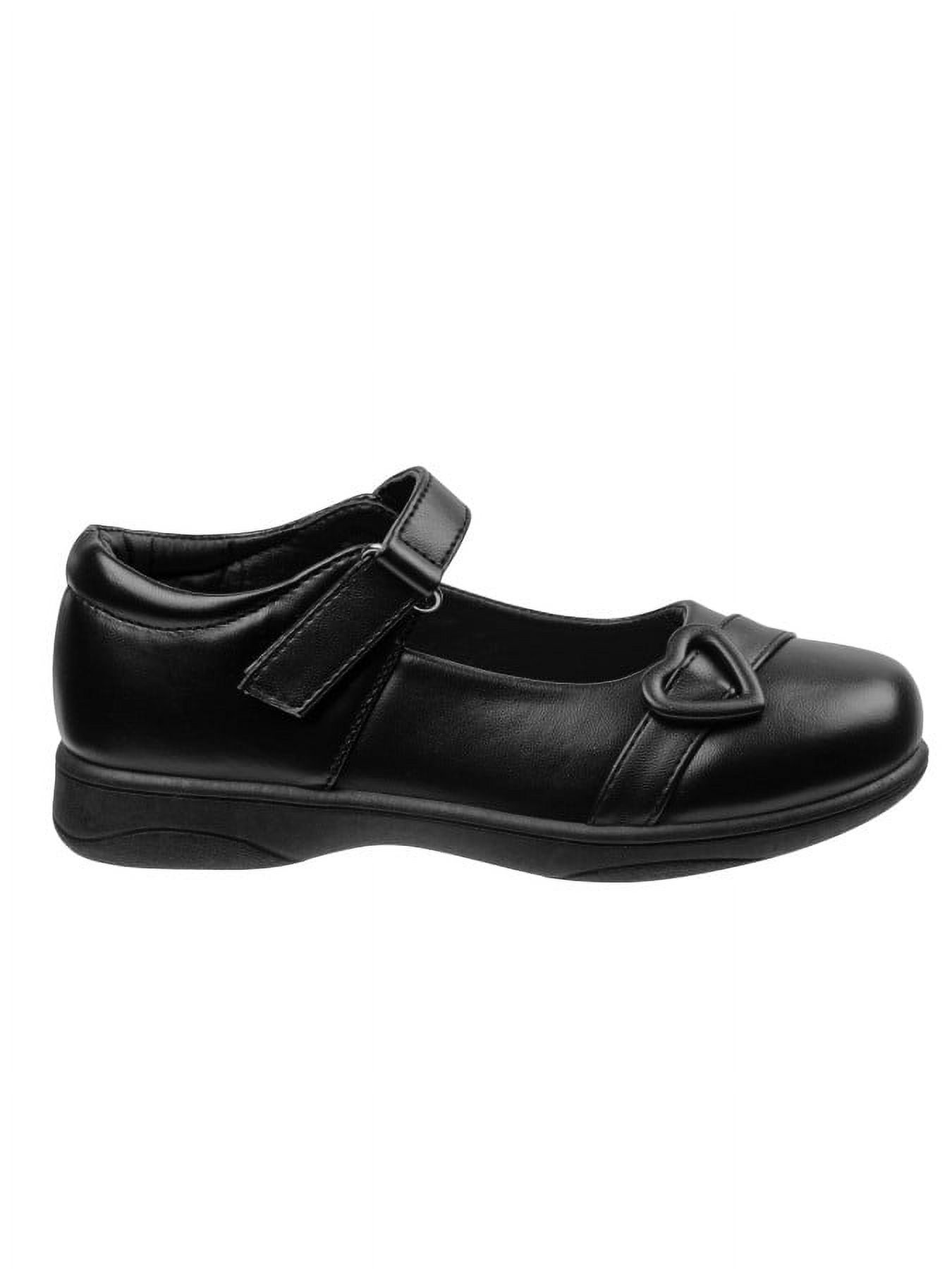 Petalia Girls Hook Loop Faux Leather School Shoes with Strapped Heart Big Kids Walmart