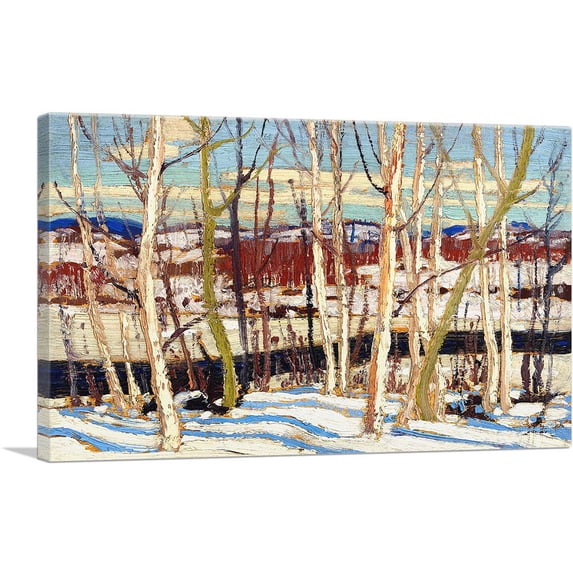 ARTCANVAS Open Water Joe Creek Spring 1917 Canvas Art Print by Tom Thomson - Size: 40" x 26" (1.50" Deep)