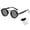 Black - 5.63×2.01Inch, variant on 1-9 Gear Adjustable ND Filter Round Polarized Sunglasses Lightweight Metal Frame Outdoor Sports Sun Protection Eyewear Black