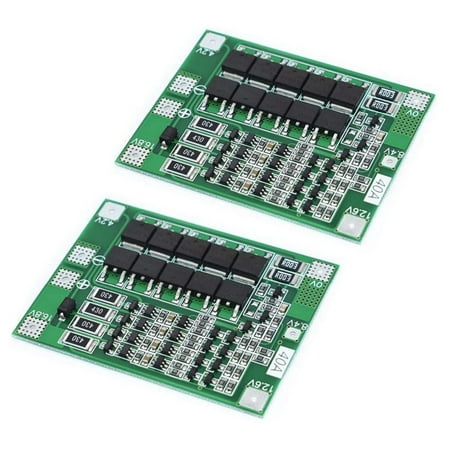 

2 Pcs 4S 40A - Lithium Battery 18650 Charger PCB BMS Protection Board with Balance for Drill Motor 14.8V 16.8V