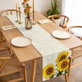 thumbnail image 3 of Summer Sunflowers Table Runner - 72 Inch Long, Kitchen Dining Table Runner Dresser Scarves, Farmhouse Pastoral Botanical Flower Farmhouse Decor for Coffee Tables Wedding Party Banquet, 3 of 8