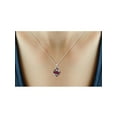 thumbnail image 6 of 4 3/4 Carat T.G.W. Ruby And Black & White Diamond Accent Sterling Silver 3-Piece Jewelry set, 6 of 7