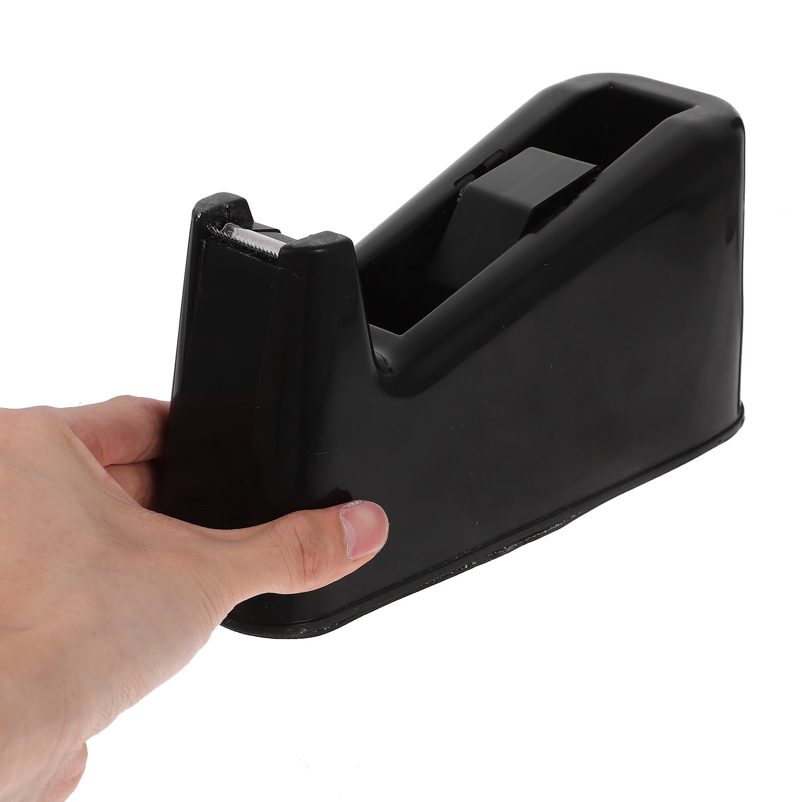 Hytrove Black Tape Dispenser for Office Supplies, 1 Pack, 8.5 x 4.1 x 2.4 Inch Desktop Tape Holder