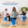 thumbnail image 3 of ECR4Kids Active Storage Wobble Stool, 18in Seat Height, Children's Furniture, Blue/Light Grey, 3 of 9