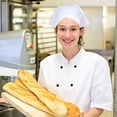 thumbnail image 3 of Turban Chef Hat Triangle Scarf Restaurant Work Hat Women's Adjustable Sweatband Headwrap Working Cap Soft Breathable, 3 of 8