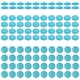 thumbnail image 4 of 100PCS Pegatinas de resina DIY Resina Forma redonda Pegatinas Decorativas de calcomanías (cielo azul), 4 of 5