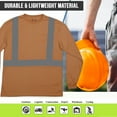 thumbnail image 4 of North 15 High-Visibility Reflective Long Sleeve Timber Safety T-Shirt with Moisture Wicking Mesh-6698LS-2XL, 4 of 6