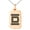 Rose, variant on Stainless Steel Letter D Initial Empire Monogram Engraved Small Rectangle Dog Tag Charm Pendant Necklace