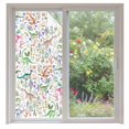 thumbnail image 2 of Spring Dinosaurs Window Privacy Film, Farmhouse Botanical Floral Watercolor Static Cling UV Sun Blocking Tint Film Heat Control Windows Films for Bedroom Bathroom, Window Stickers 35.4"x78.7", 2 of 8