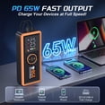 thumbnail image 4 of GCZ 6000A Jump Starter, 32000mAh Car Battery Booster with PD65W Fast Charge Input & Output, 1.5–2H Full Recharge, 12V Jump Box for All Gas & Up to 10L Diesel Engines, Smart Jumper Cables, 4 of 14
