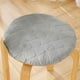 thumbnail image 4 of Cojín de asiento de piso de pana de 12 pulgadas | Almohada de meditación redonda con mechones | Espuma suave añadida para silla y piso | Asientos de tatami para sala de estar acogedora | Funda, 4 of 6