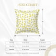 thumbnail image 2 of Faux Leather Throw Pillow Covers, yellow lemon leaves Decorative Pillow Covers for Couch Sofa Bed Living Room Home Garden, Pillow Cases with Invisible Zipper, 2 of 6