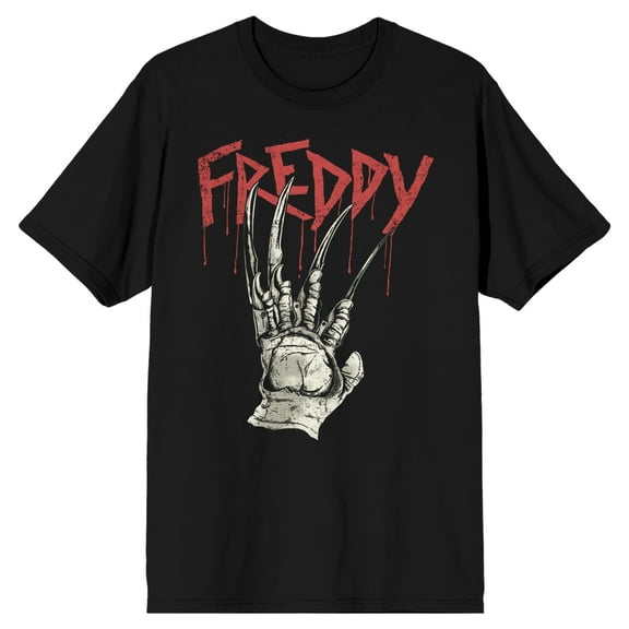 A Nightmare on Elm Street Freddy Claw Men's Black Short-Sleeve T-shirt-6XL