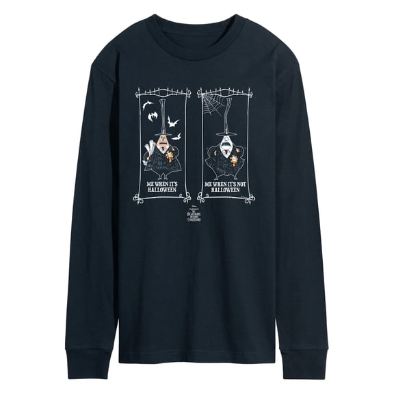 The Nightmare Before Christmas - When It's Halloween - Men's Long Sleeve Graphic T-Shirt