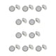 thumbnail image 2 of Jumpingount Pendientes de tuerca de estilo sencillo, accesorio de moda, pendientes pequeños de tuerca brillantes para mujer, adorno de vestir para mujer, tipo 18 10piezas Jumpingount CBP389730, 2 of 4