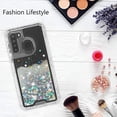 thumbnail image 7 of SPYCASE For Galaxy A11 Case Liquid Glitter Waterfall Heavy Duty Shockproof for Girls Women Cover - Clear, 7 of 7
