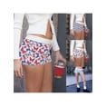 thumbnail image 4 of Yunliwuli Women's Summer Casual Pajama Shorts Elastic Band Loose Fit Strawberry/Heart Print Lounge Shorts, 4 of 9