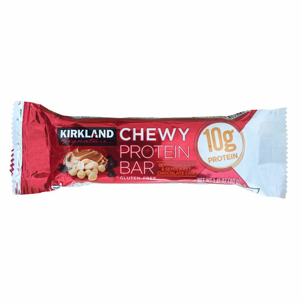 Kirkland Signature Chewy Protein Bar, Peanut Butter & Semisweet Chocolate Chip, 1.41 oz, 42-C