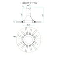 thumbnail image 5 of CWI Lighting Collar 14 Light Contemporary Metal Chandelier in Satin Gold, 5 of 5