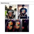 thumbnail image 3 of T-shirt Warren lotast Casual Rétro Hip Hop Sport Coton T-shirt top Multi-Style, 3 of 4