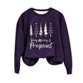 thumbnail image 4 of EGNMCR Chandail en Molleton de Noël Col Rond Imprimé Ample Manches Longues Sans Capuche, 4 of 4