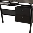 thumbnail image 3 of Weaving 2-drawer Computer Desk Black, 3 of 5