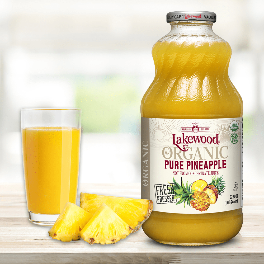 Lakewood Organics Pure Pineapple Not From Concentrate 100% Juice