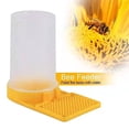 thumbnail image 5 of 5 Pack Beehive Beekeeping Water Dispenser, Beekeeping Equipment to Bee Drinking, Honey Beehive Entrance Feeder, Nest Beekeeper Tool, White and Yellow, 5 of 6