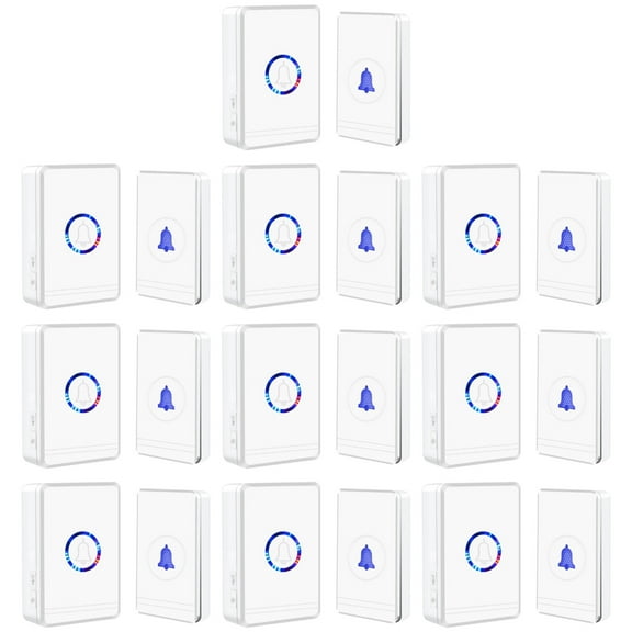 Greencycle Door Bell Ringer Wireless,Wireless Doorbells for Home,Doorbell Wireless,48 Ringtones,433M Hz Ultra Long Range Transmission,IP66 Waterproof,Suitable for Home, Classroom, Store,1PK