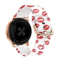 thumbnail image 1 of Correa de silicona Original de 20mm para Samsung Galaxy Watch Active 2 40/44mm / 3 41mm, pulsera inteligente para Huawei GT 2 42mm Tan Jianjun unisex, 1 of 2