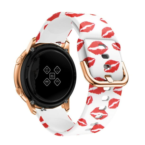 Correa de silicona Original de 20mm para Samsung Galaxy Watch Active 2 40/44mm / 3 41mm, pulsera inteligente para Huawei GT 2 42mm Tan Jianjun unisex