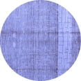 thumbnail image 1 of Ahgly Company Machine Washable Indoor Round Oriental Blue Modern Area Rugs, 4' Round, 1 of 4