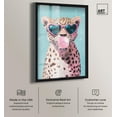 thumbnail image 2 of Pastel Cheetah Bubblegum Shadowbox Print Glam Wall Decor by Art Remedy, Black Frame, 10 x 15, 2 of 7
