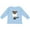 AE-Light Blue, variant on Baa. Cute Sheep Design Boys or Girls Long Sleeve Toddler T-Shirt