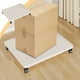 thumbnail image 2 of Fiudx Caja de Almacenamiento Extraíble, Estante Multifuncional con Poleas, Fácil de Mover Objetos Pesados, Versátil para Cocina, Oficina y Baño, Color Blanco y Beige, 35 X 30 X 6,2 Cm., 2 of 7
