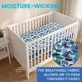 thumbnail image 4 of Today's Kids 2-Pack Monster Trucks Fitted Baby Crib Sheets Boy - Soft & Breathable Nursery Toddler Bed Sheets for Boys Elastic Edge Deep Pockets Machine Wash, Fits 28 x 52" Mattress, 2 Printed Sheets, 4 of 7