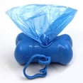 thumbnail image 4 of Flmtop Mignon Chien Chiot Forme d'Os de Caca Déchets Sacs Clip Distributeur avec 1Roll Sac Multicolore, 4 of 8