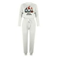 thumbnail image 4 of ChaoHeng Women's 2 Piece Lounge Sets Outfits Long Sleeve Pullover Oversized for 2024 Christmas Fashion Casual(White,XL), 4 of 4