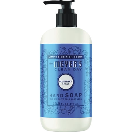 Mrs. MEYER'S CLEAN DAY Liquid Hand Soap, Blueberry, 12.5 Fl Oz (Pack of 6)