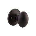 thumbnail image 6 of Matte Black Egg Passage Door Knob, Hall and Closet, Left and Right Hand, ANSI Grade 3, 6 of 11