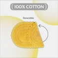 thumbnail image 5 of Better Trends 17" x 24" Oval Shape Bath Mat 100% Cotton Bathroom Rug Water Absorbent Bath Rug Machine Washable (Yellow) Lilly Crochet Collection, 5 of 6