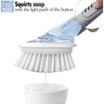 thumbnail image 4 of Soap Dispensing Replacement Dish Brush Storage Set with 2 PCS Brush Refills & Holder - RIMAY Dispenser Scrub Cleaning Scrubber Kitchen Dishwashing Dish Wand Handle for Dishes/Pans/Pots/Sink, 4 of 7