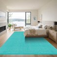 thumbnail image 3 of ODIKA 5'x7' Machine Washable Non-Slip Area Rug, Geometric Teal High Traffic Rug, Green, 1032933, 3 of 7